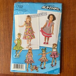 Simplicity Pattern Toddler’s & Child’s Dresses, Sizes 6months to  3T